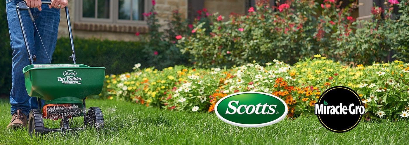 Let the good times grow along with your lawn and garden Scotts® logo Miracle grow logo