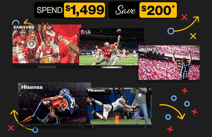 Spend $1,499 save $200 on select TVs