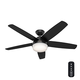 Hunter Avia II LED 52-inch Indoor Ceiling Fan with Light and Remote