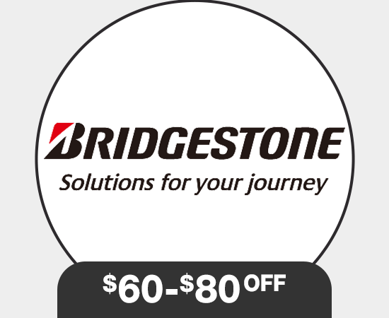 Save $60 - $80 on Any Set of 4 Bridgestone Tires