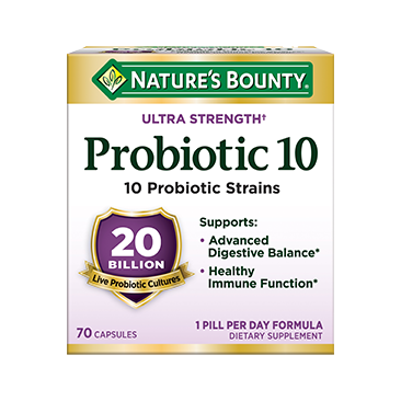 Nature's Bounty Ultra Strength Probiotic 10, 70 Capsules