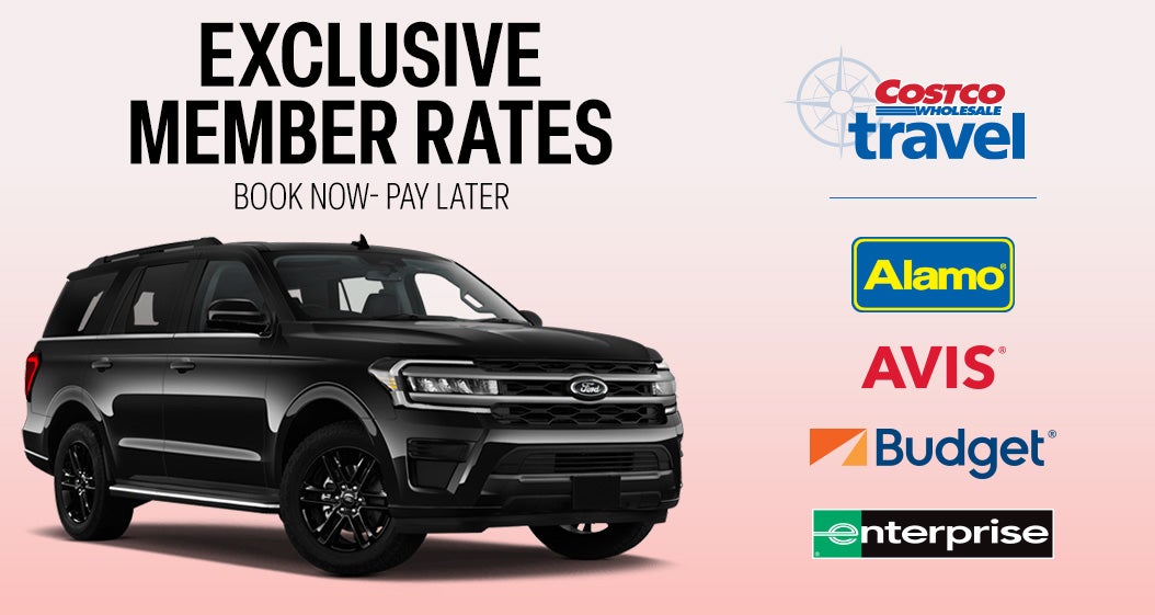 Exclusive Member Rates. Book Now, Pay Later. Costco Wholesale Travel. Alamo. Avis. Budget. Enterprise.