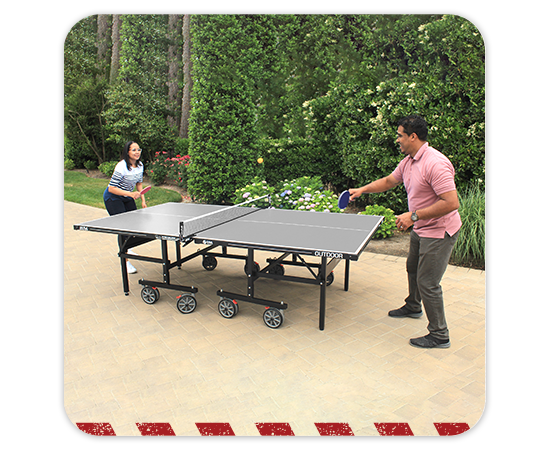 Stag Pacifica OUTDOOR Table Tennis with Rackets, Balls and Storage Pouch