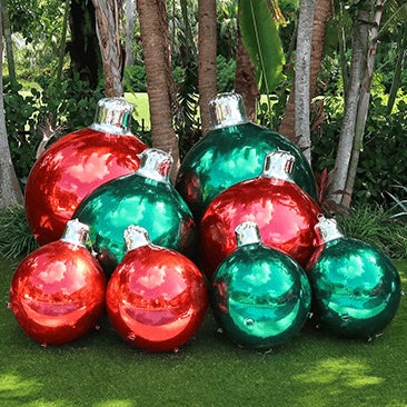 Big Shiny Balls Inflatable Ornaments