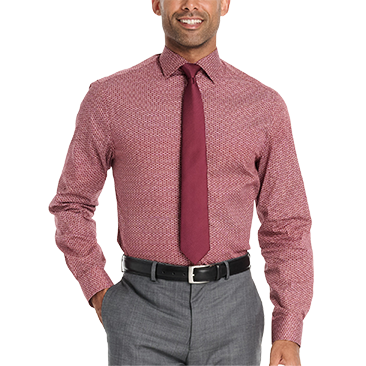 Nick Graham Men's Dress Shirt with Neck Tie