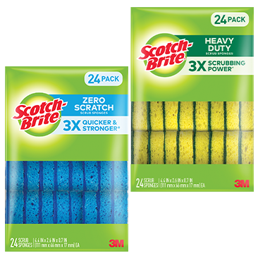 Scotch-Brite® Heavy Duty AND/OR Zero Scratch Sponges