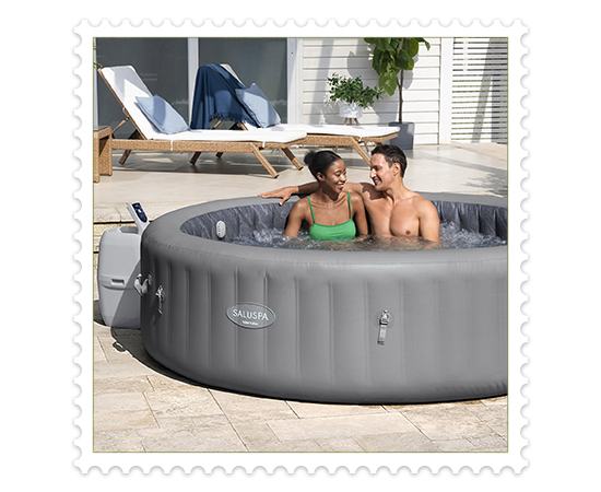 SaluSpa Ventura EnergySense Smart Air Jet 6-8 Person Inflatable Hot Tub Spa