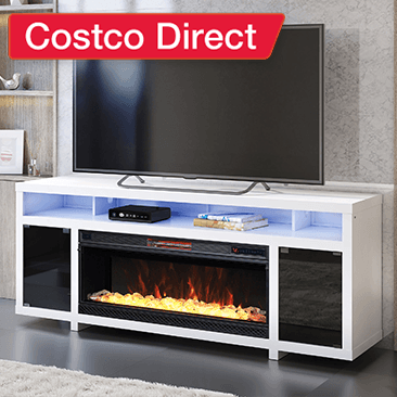 Tresanti Bennett LED TV Console with ClassicFlame Electric Fireplace