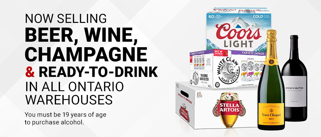 Visit today to discover beer, wine, champagne and ready-to drink at all Ontario warehouses