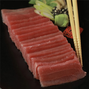 Ahi Tuna Saku Slices, 30 Total Packs, 1 Case Totaling 9.93 lbs