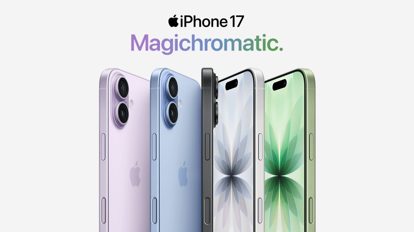 Cosmic orange iPhone 17 Pro showing three camera lenses.