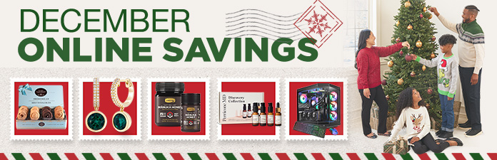 Shop December Online Savings