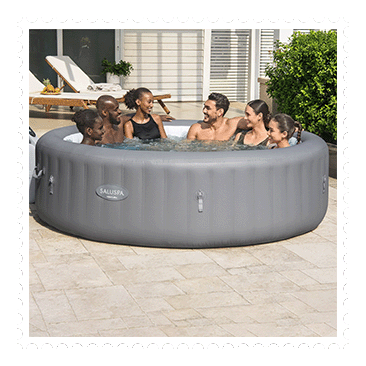 SaluSpa Ventura EnergySense Smart Air Jet 6-8 Person Inflatable Hot Tub Spa