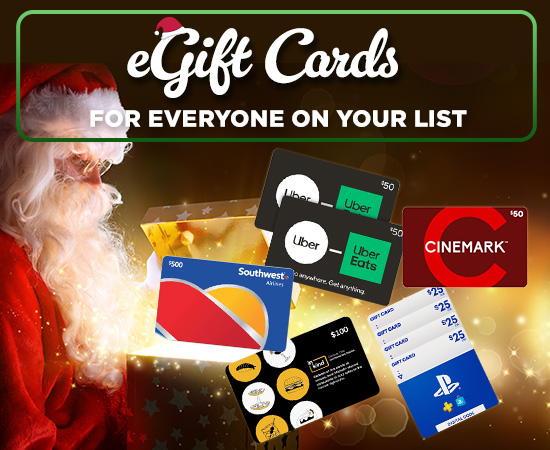 eGift Cards for Everyone on Your List