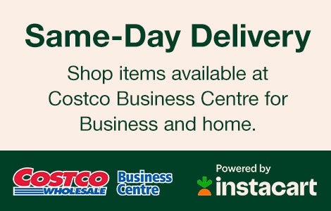 Same-Day Delivery. Shop items available at Costco Business Centre for Business and home. Costco Business Centre.. Powered by Instacart. Shop Same-Day Now.