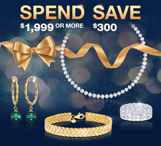 Spend $1,999 or more and save $300 on select jewelry