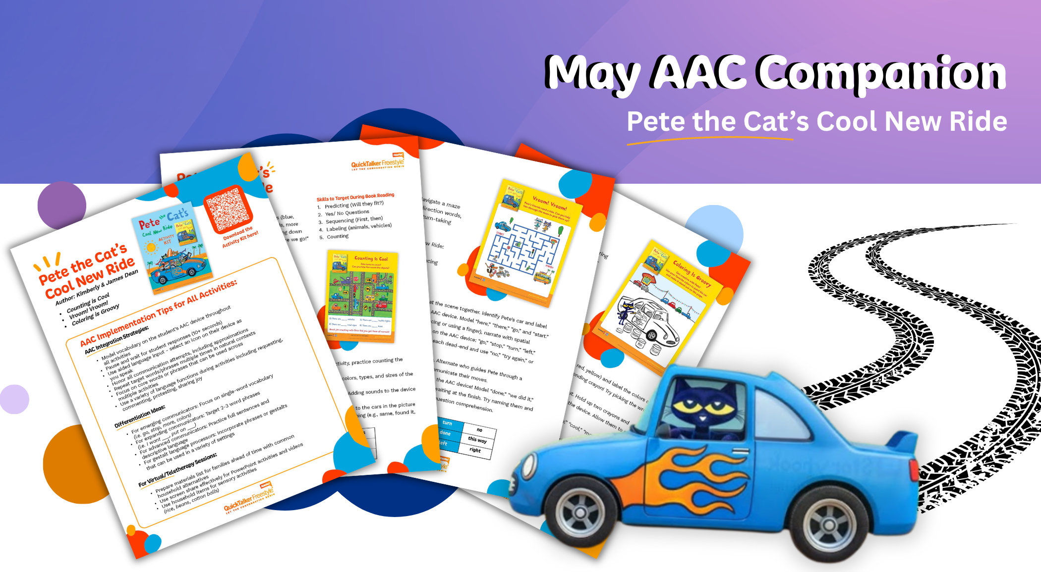 May AAC Companion | Pete the Cat's Cool New Ride