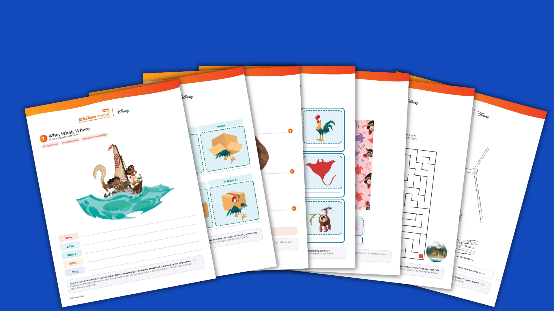Moana Activity Packet