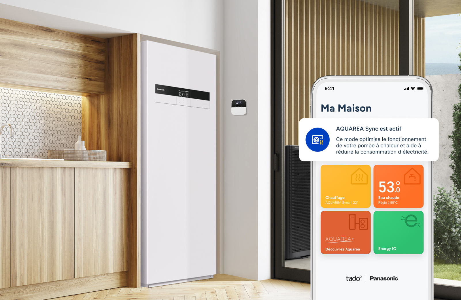 Planning intelligent tado° pour pompe à chaleur Panasonic