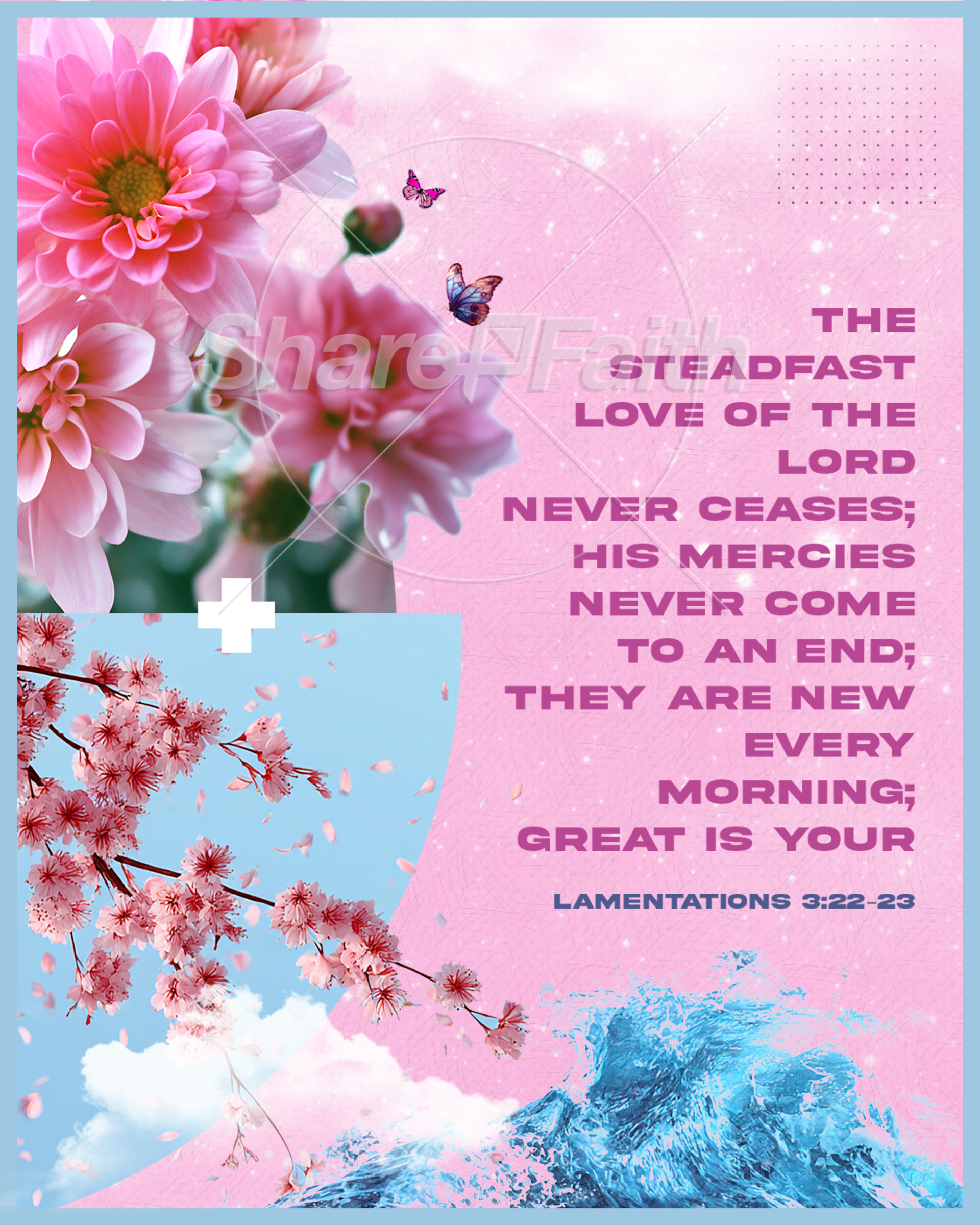 New Mercies Collage Bloom – Scripture 2: Social Post