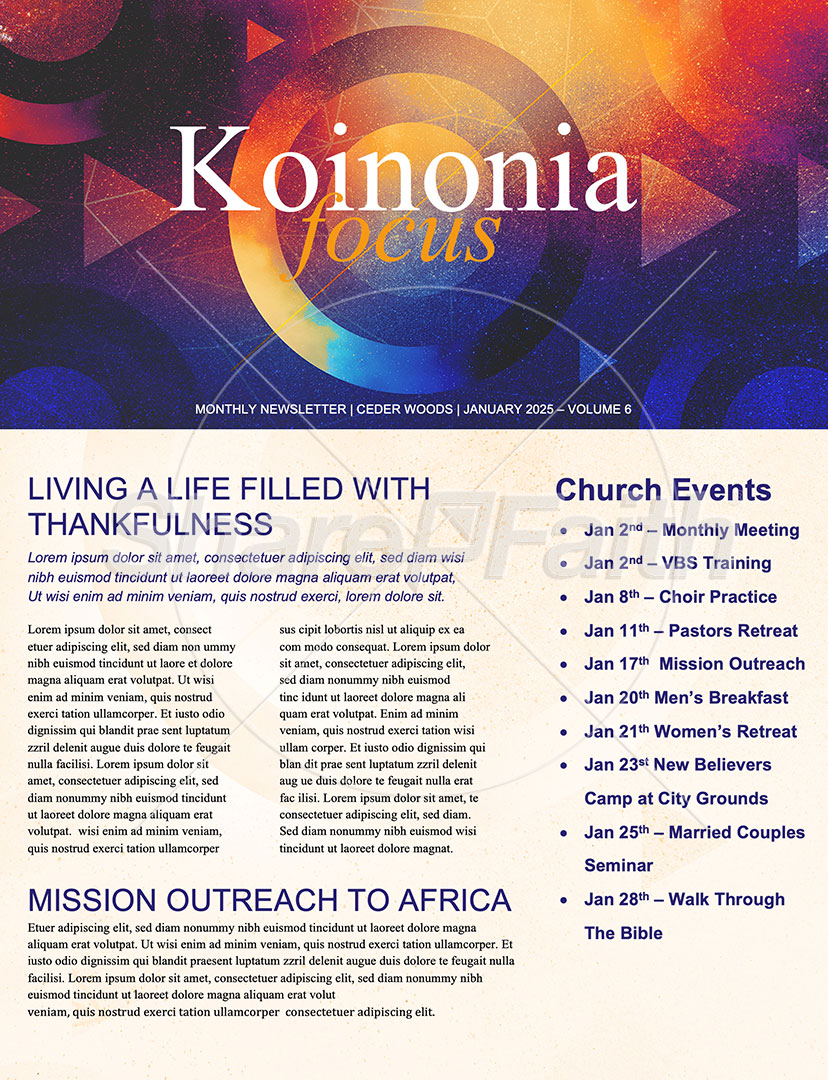 New Year – Starting Strong: Newsletter