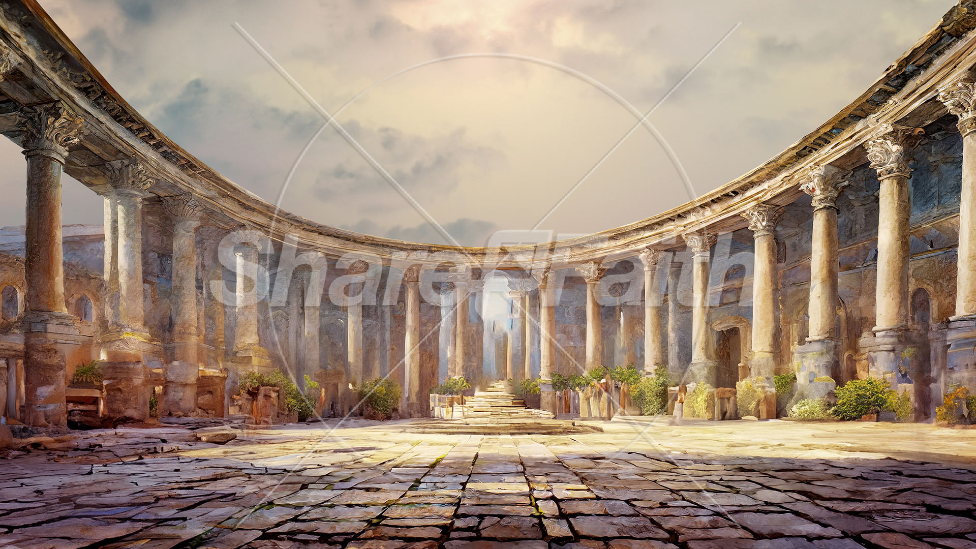 Easter Story: Roman Courtyard 2 – Still