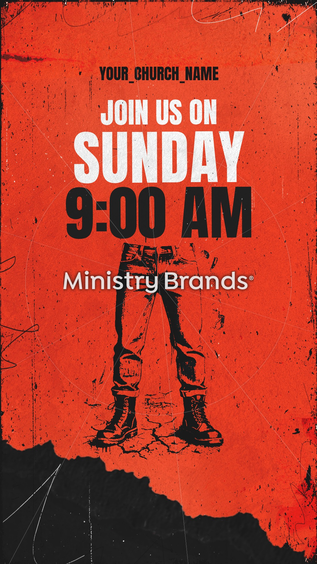 Stand Firm Orange Grunge – Social Story Service Timing 1: Social Story
