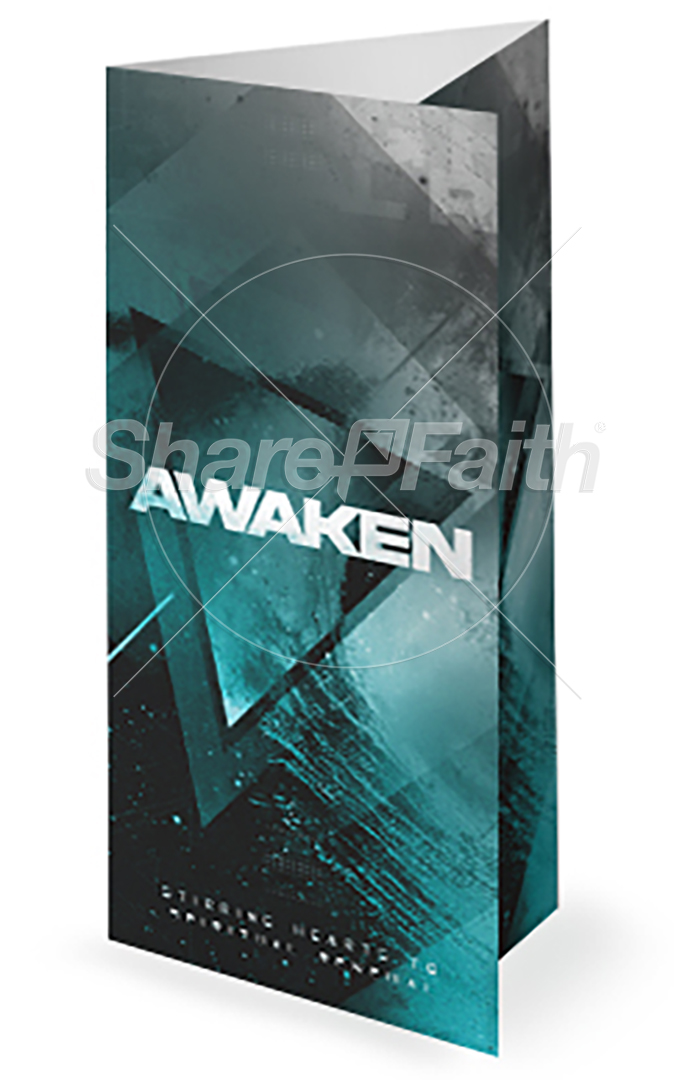 Awaken Triangle Ocean: Trifold Bulletin Cover