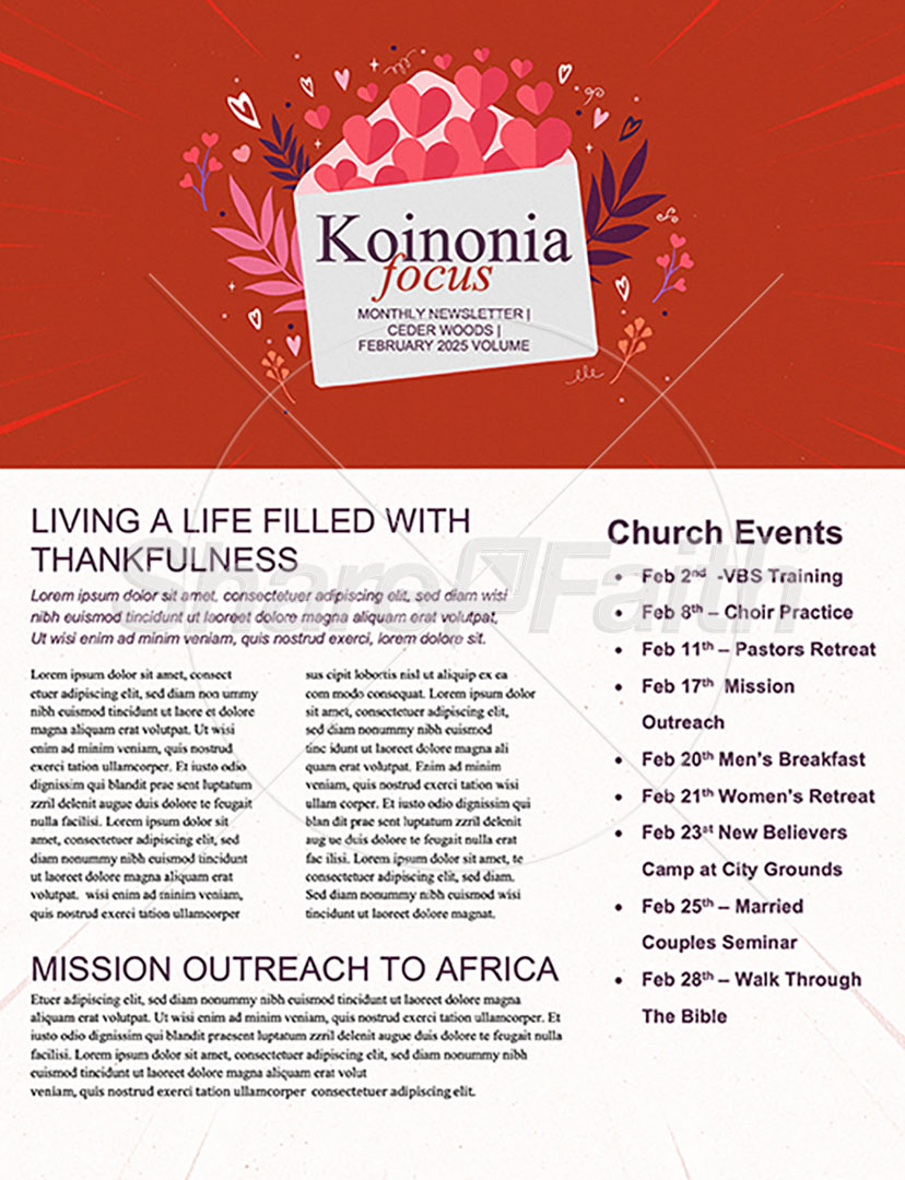 Happy Valentine’s Day: Newsletter