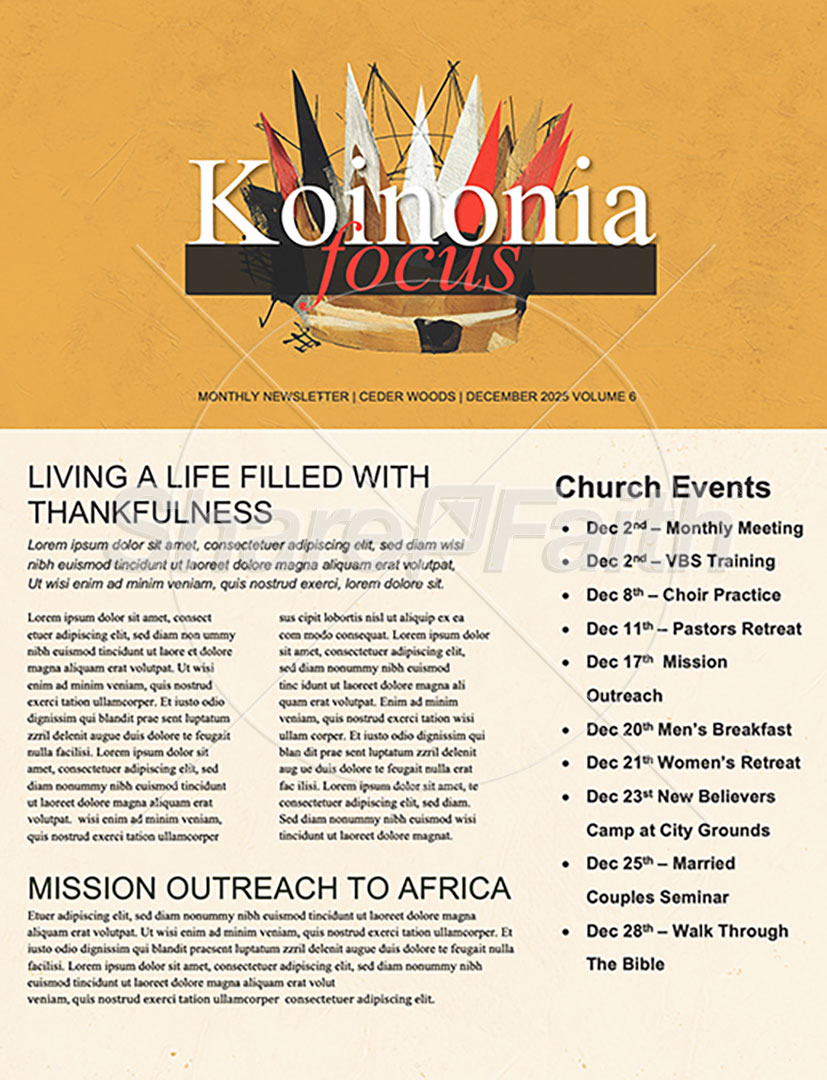 Jesus Is King: Newsletter