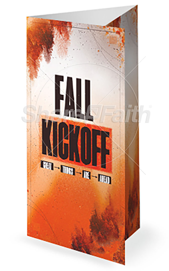Fall Kickoff: Trifold Bulletin Cover