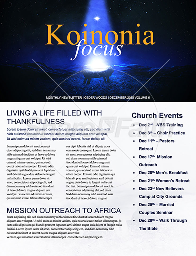 Hope Is Born: Newsletter