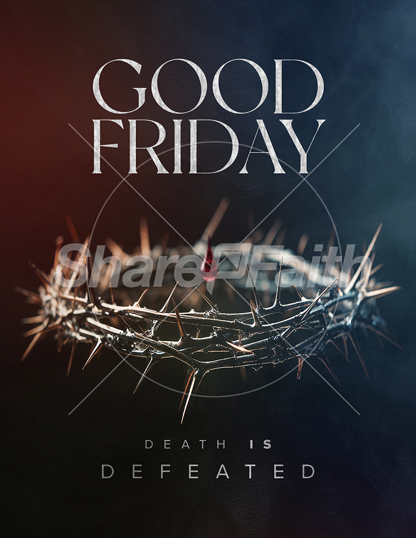 Good Friday – Blood Drop Moody Crown: Flyer