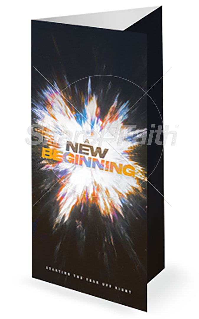 New Beginning: Trifold Bulletin Cover