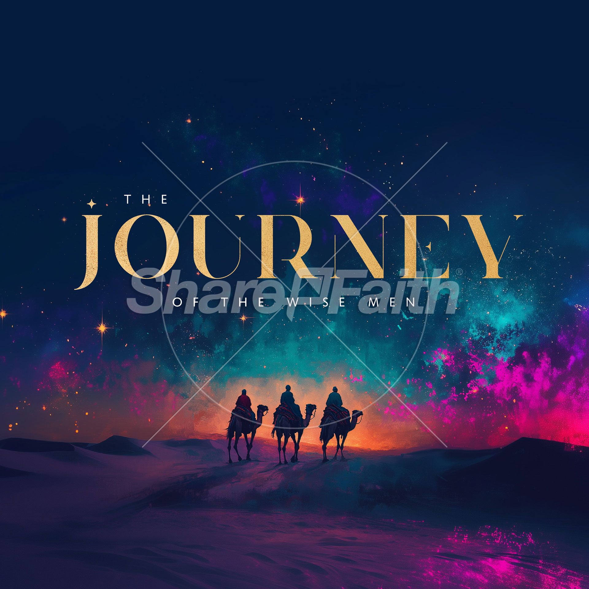 The Journey of the Wise Men: Social Media Graphics