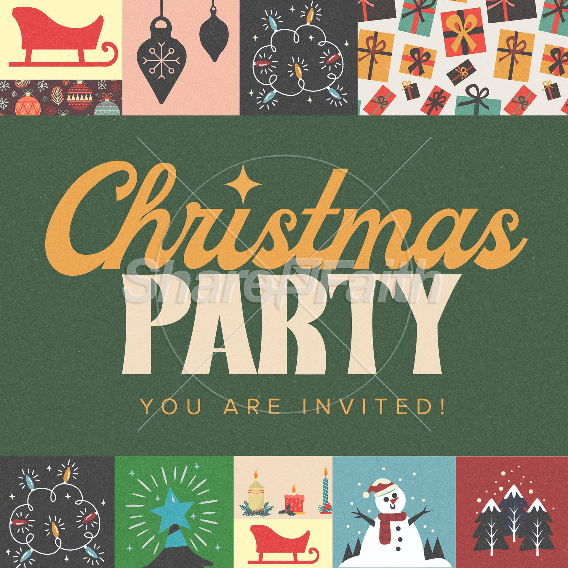 Christmas Party: Social Media Graphics