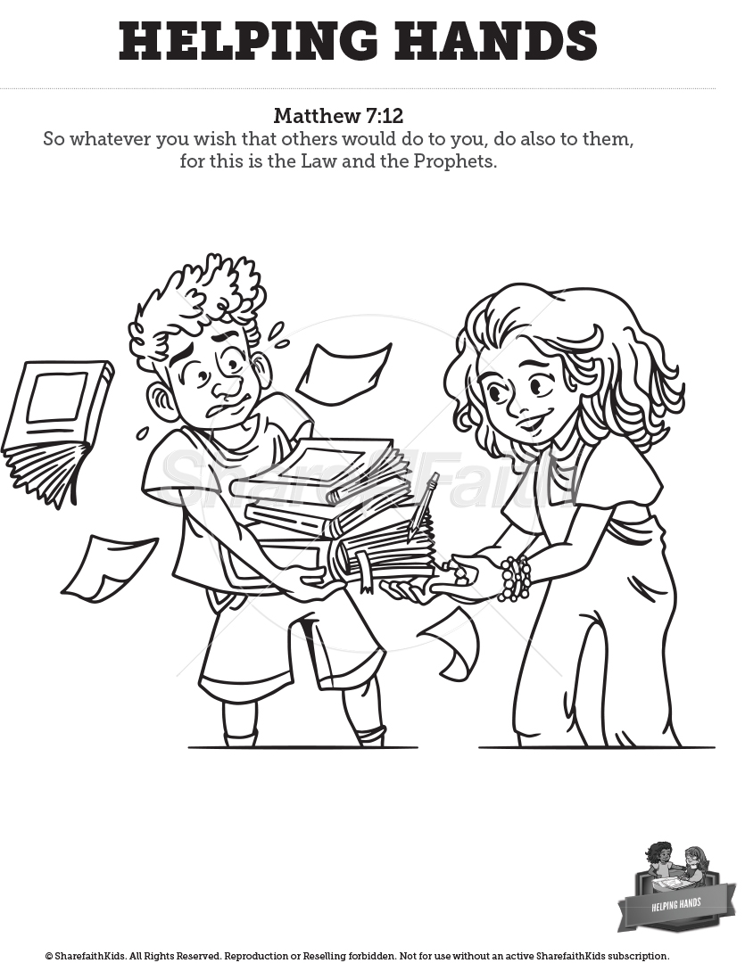 Helping Hands: Coloring Pages