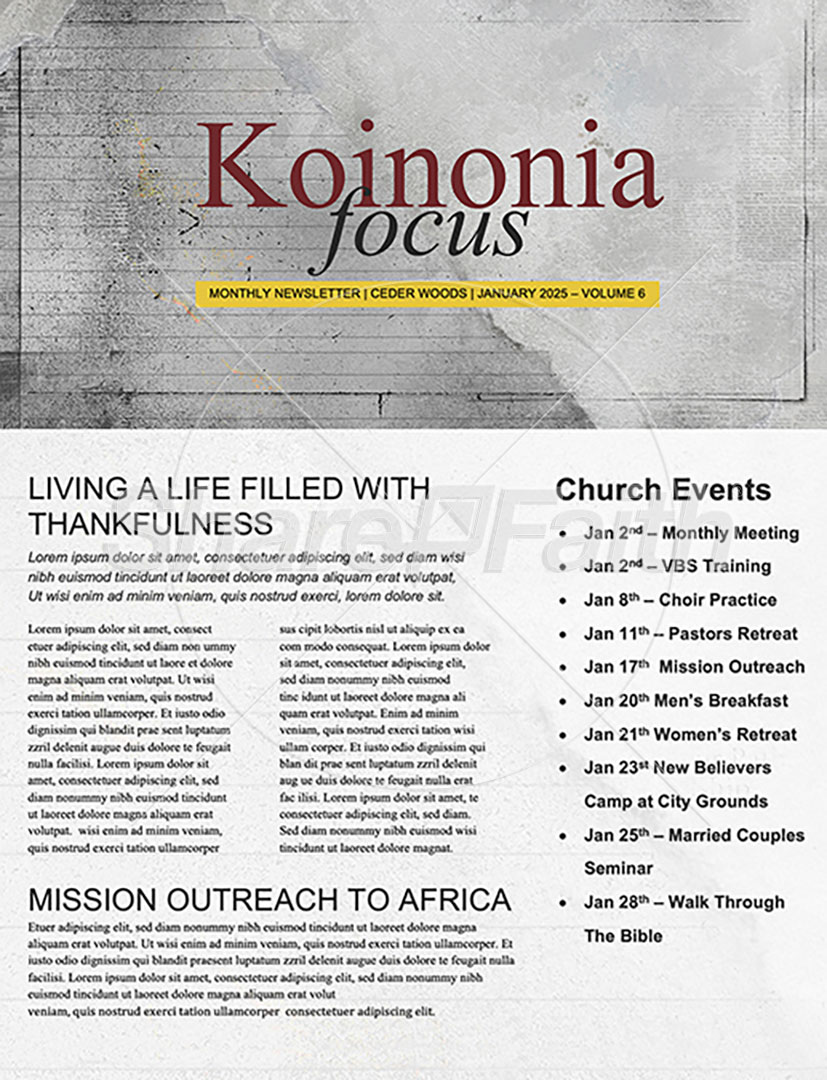 A New Chapter: Newsletter