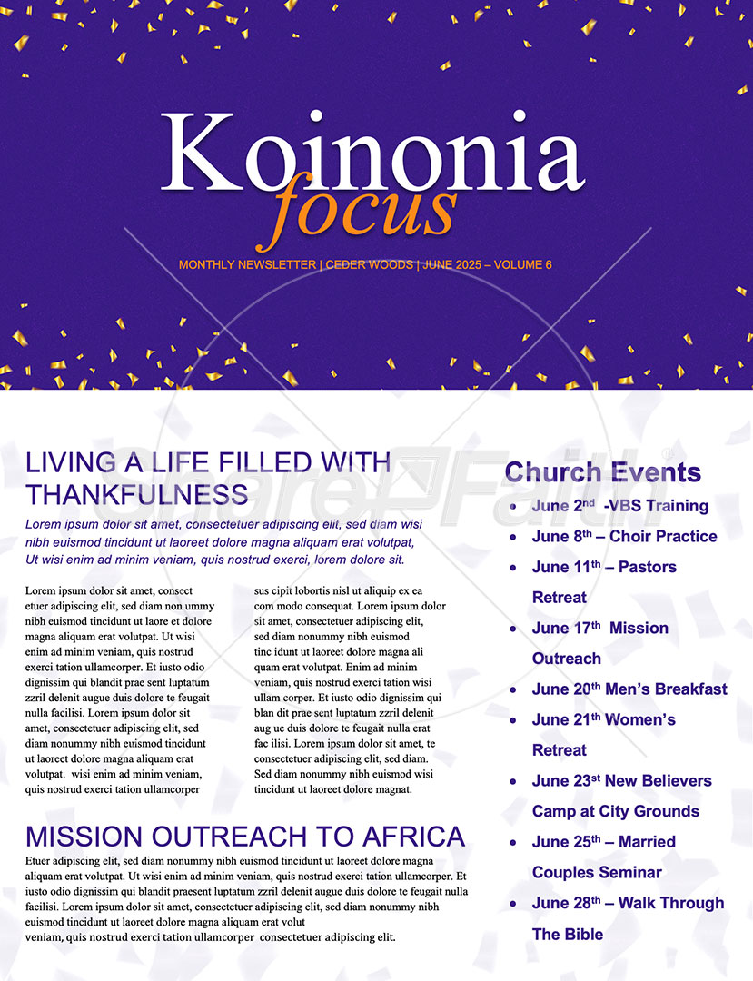 Grad Sunday: Newsletter