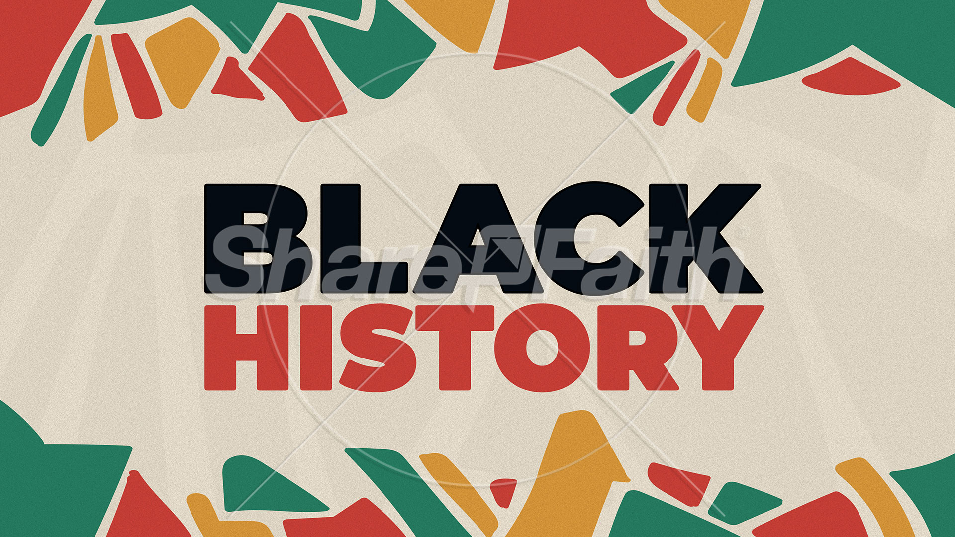 Black History Festive Shapes: Title Graphics