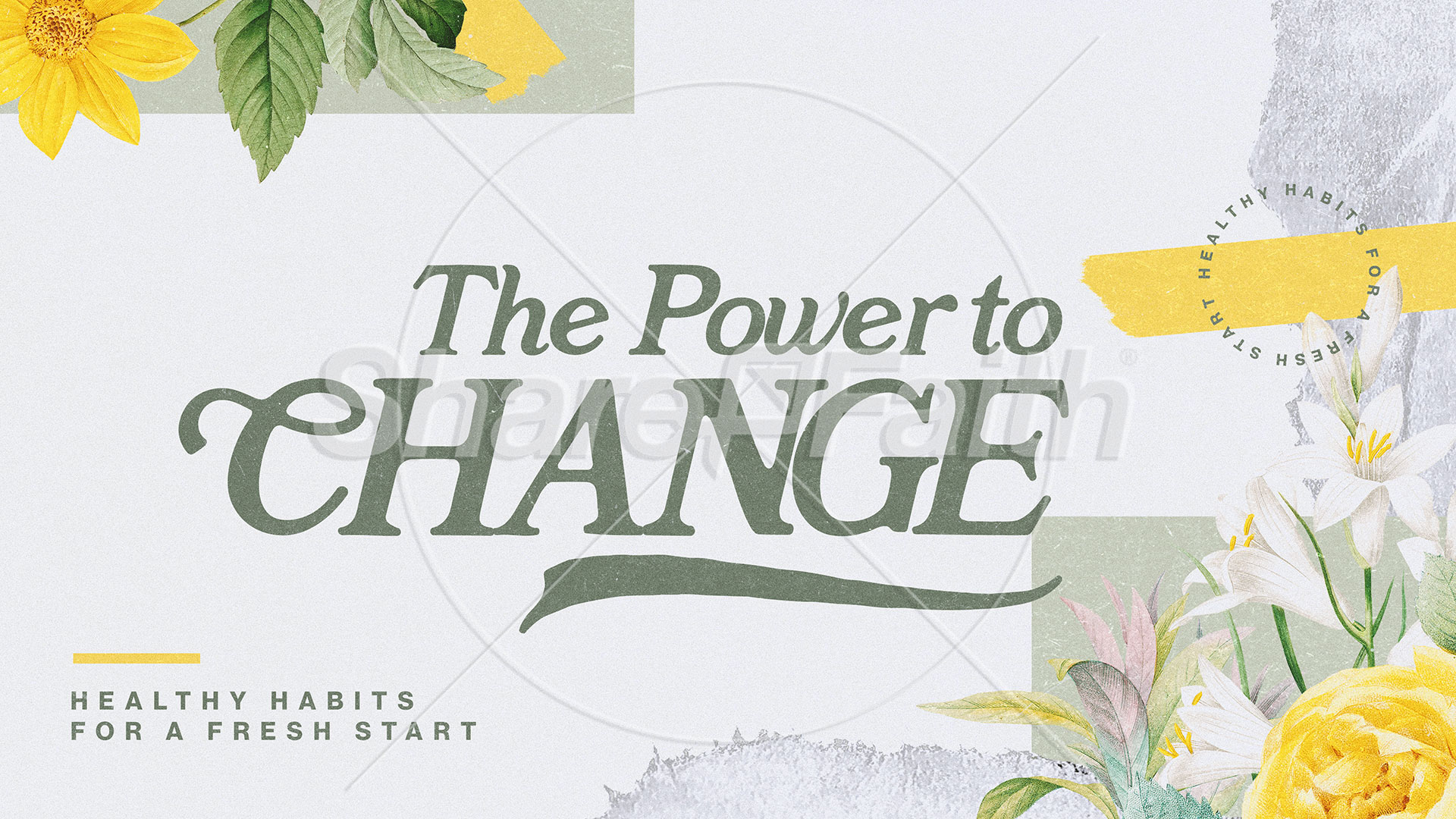 The Power to Change: Title Graphics