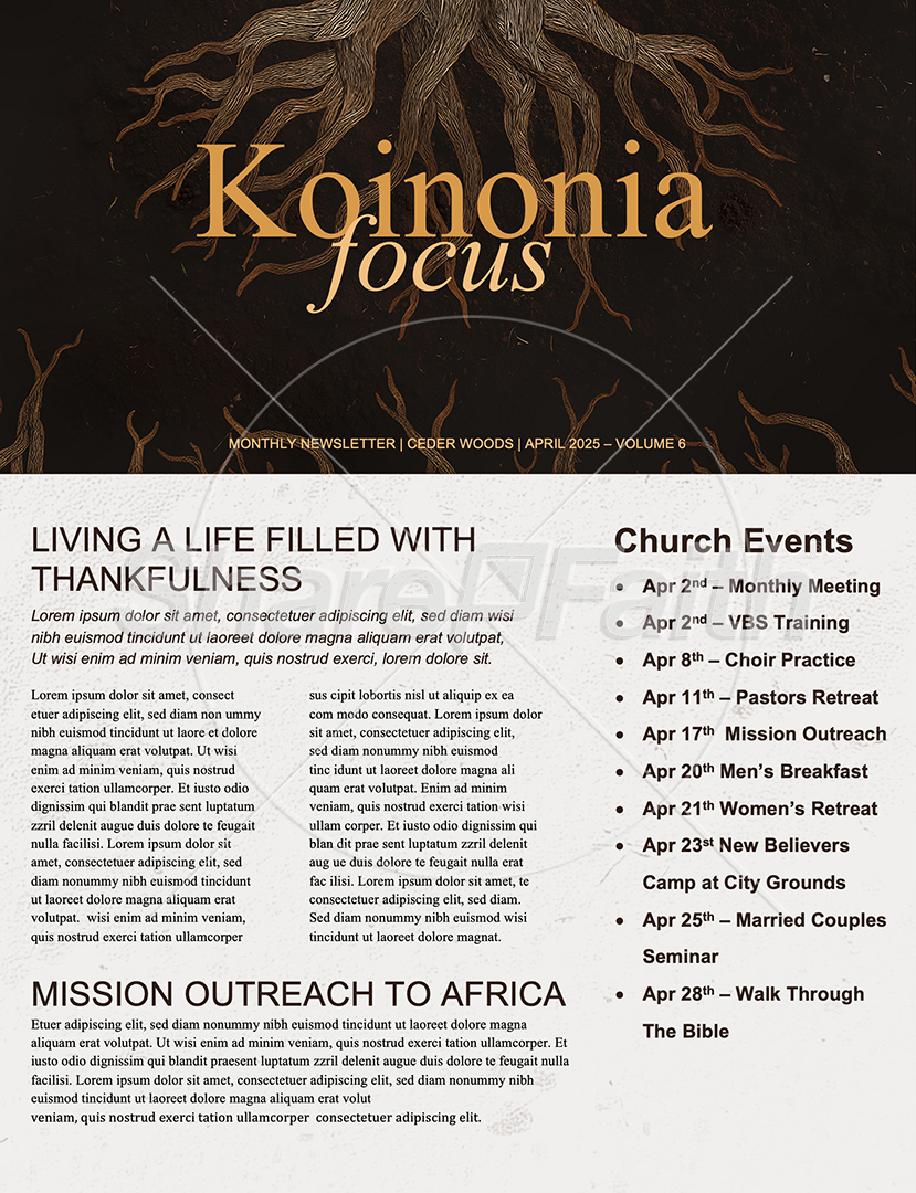 Rooted Rustic Roots: Newsletter