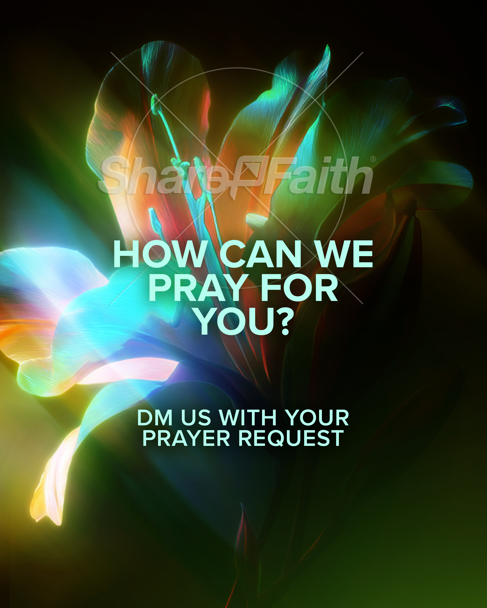Flourish Neon Flower – Prayer: Social Post