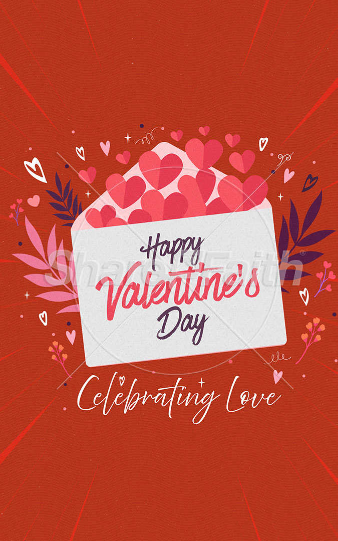 Happy Valentine’s Day: Bifold Bulletin Cover