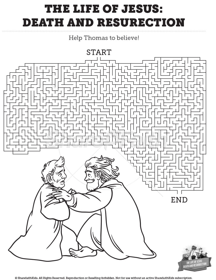 ShareFaith Media » The Life of Jesus – Death and Resurrection: Maze ...