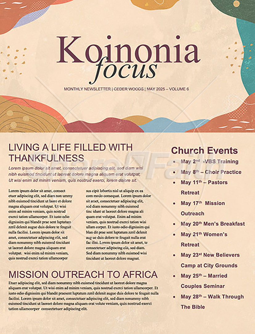 Blessed Among Women: Newsletter