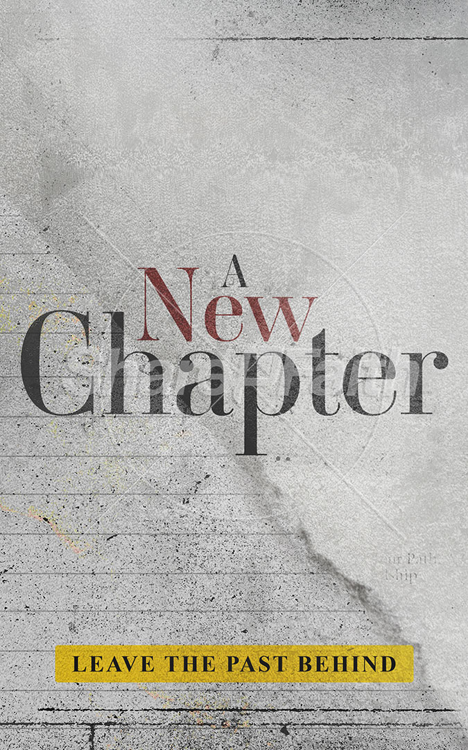 A New Chapter: Bifold Bulletin Cover
