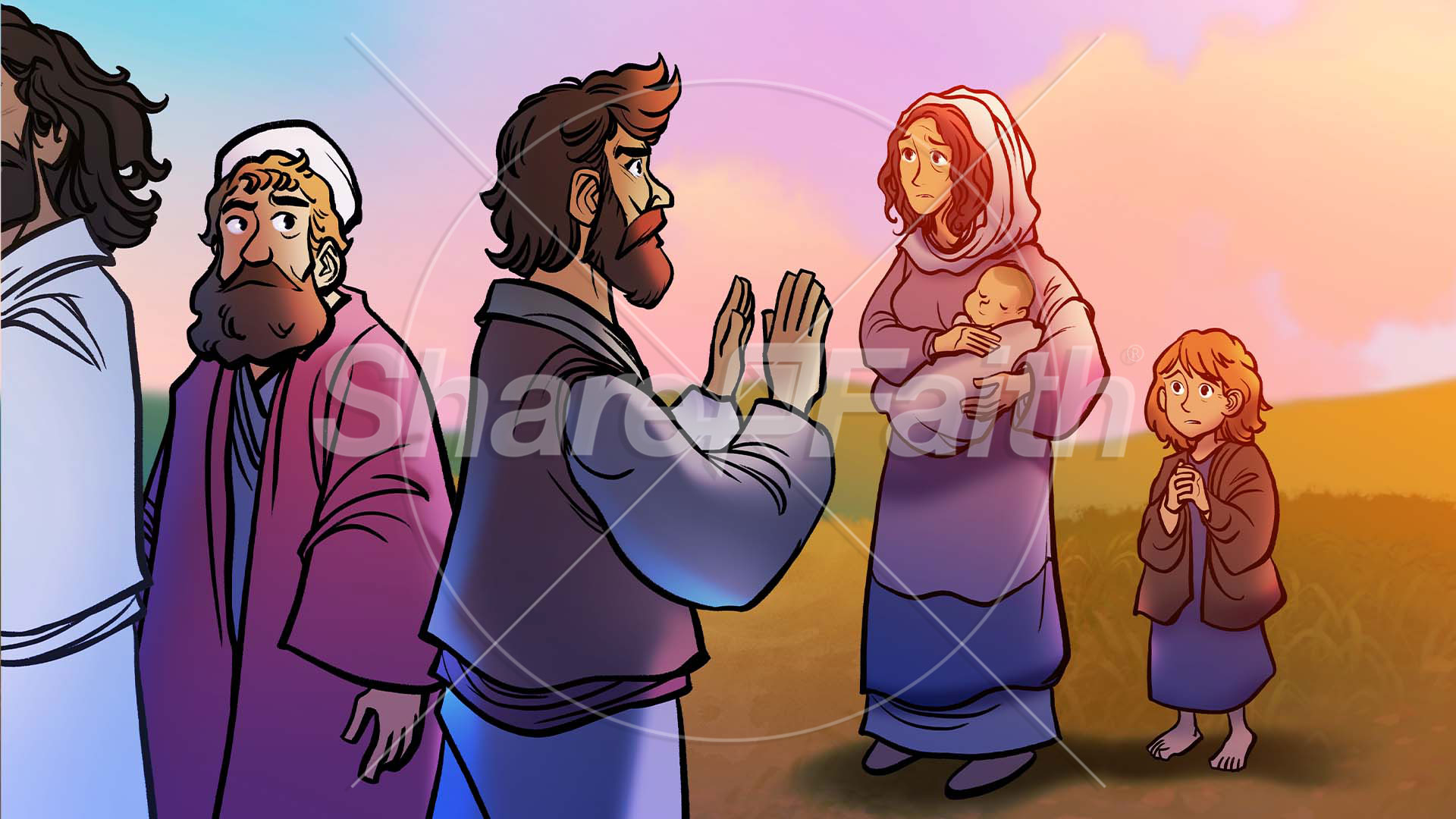 Matthew 19 – Little Children: Bible Story Slideshow