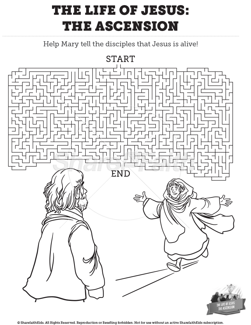 ShareFaith Media » The Life of Jesus – The Ascension: Maze – ShareFaith ...