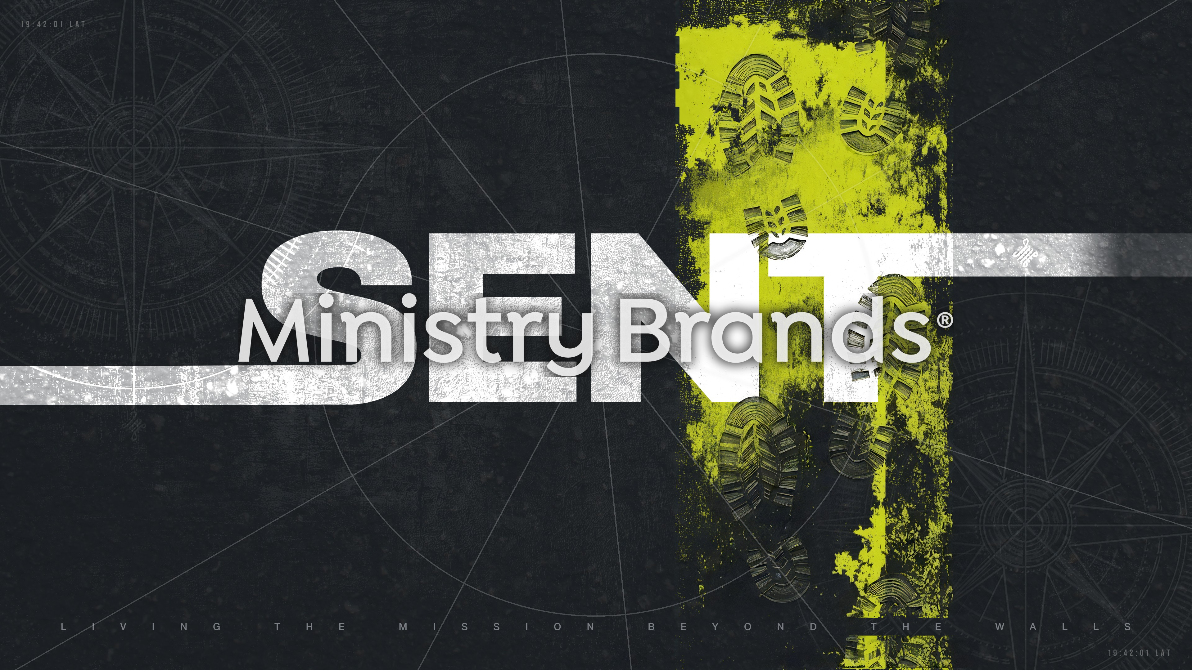 Sent Compass Footprints: Title Graphics